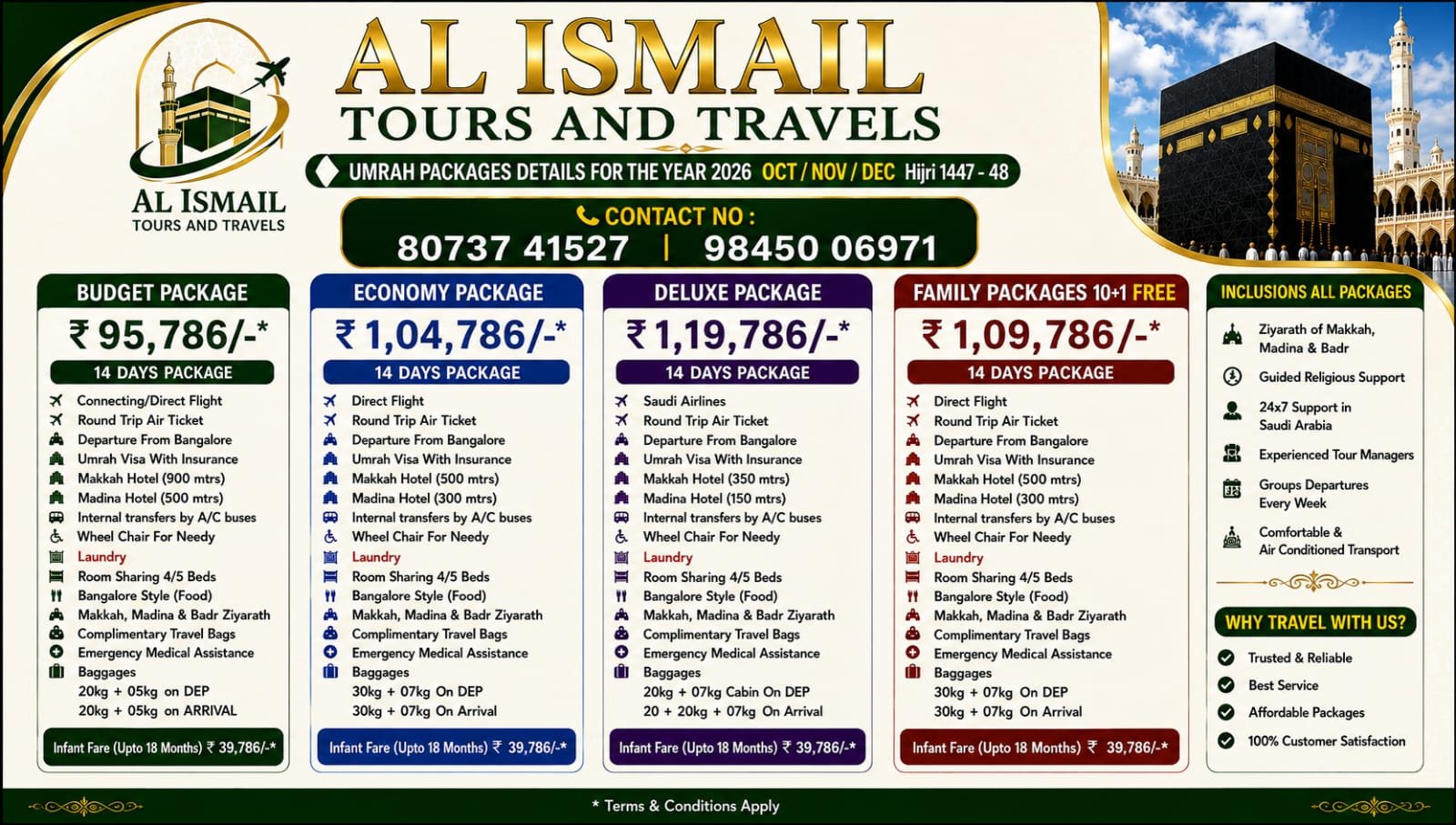 Al Ismail Umrah Oct Nov Dec 2026